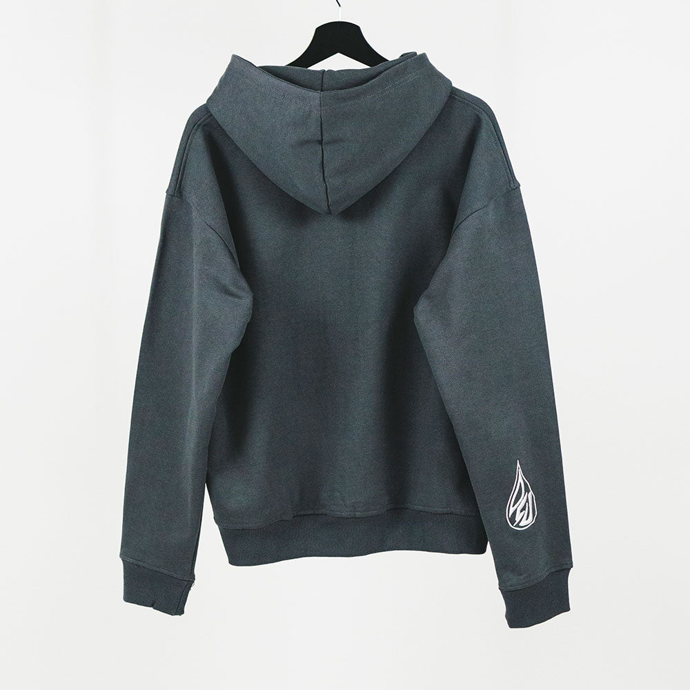 Smoked Grey Oversize Zipper