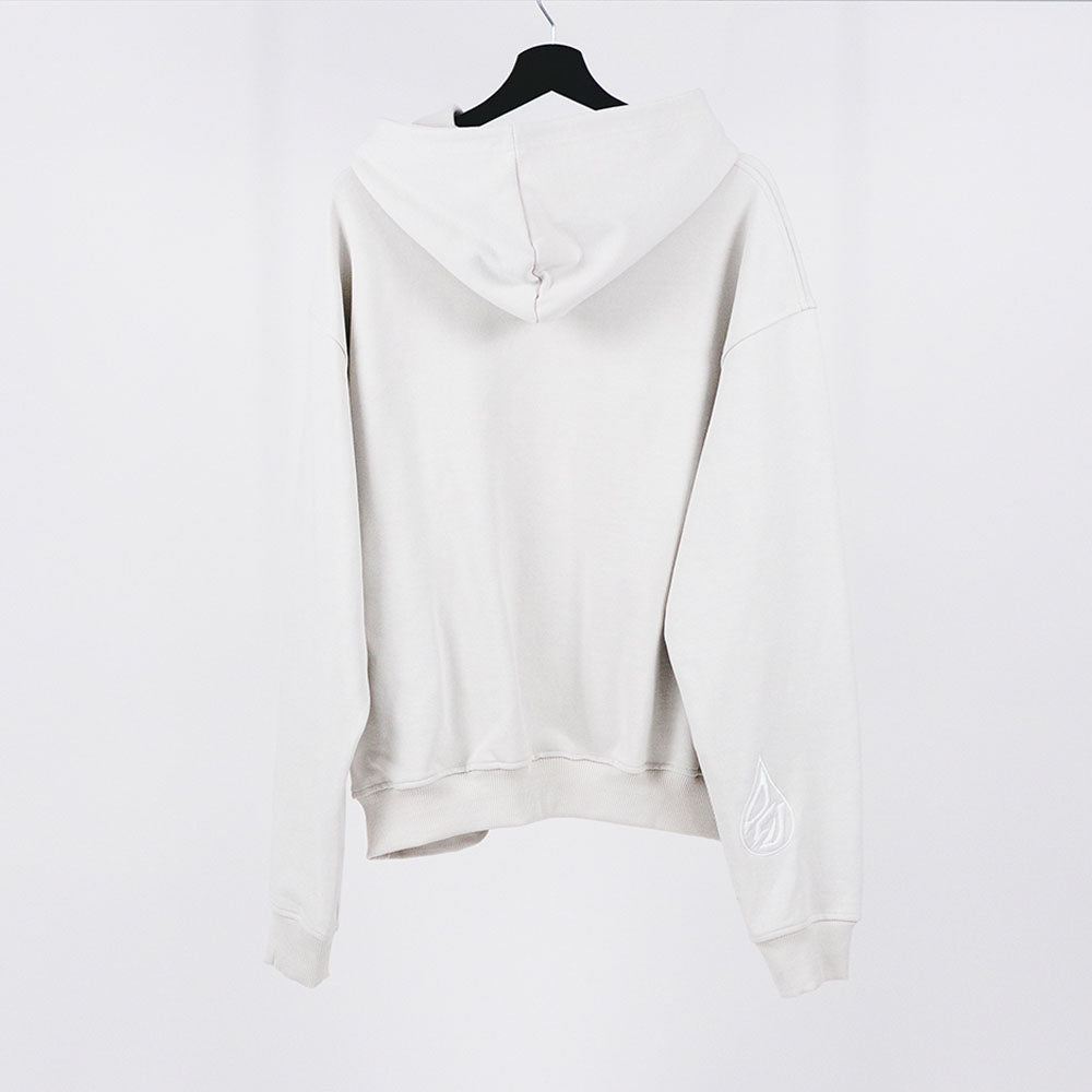 Cream White Oversize-Hoodie